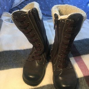 Warm tall antique style boots sz 8